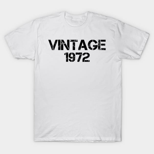 Vintage 1972 - Birthday Gift T-Shirt by silentboy